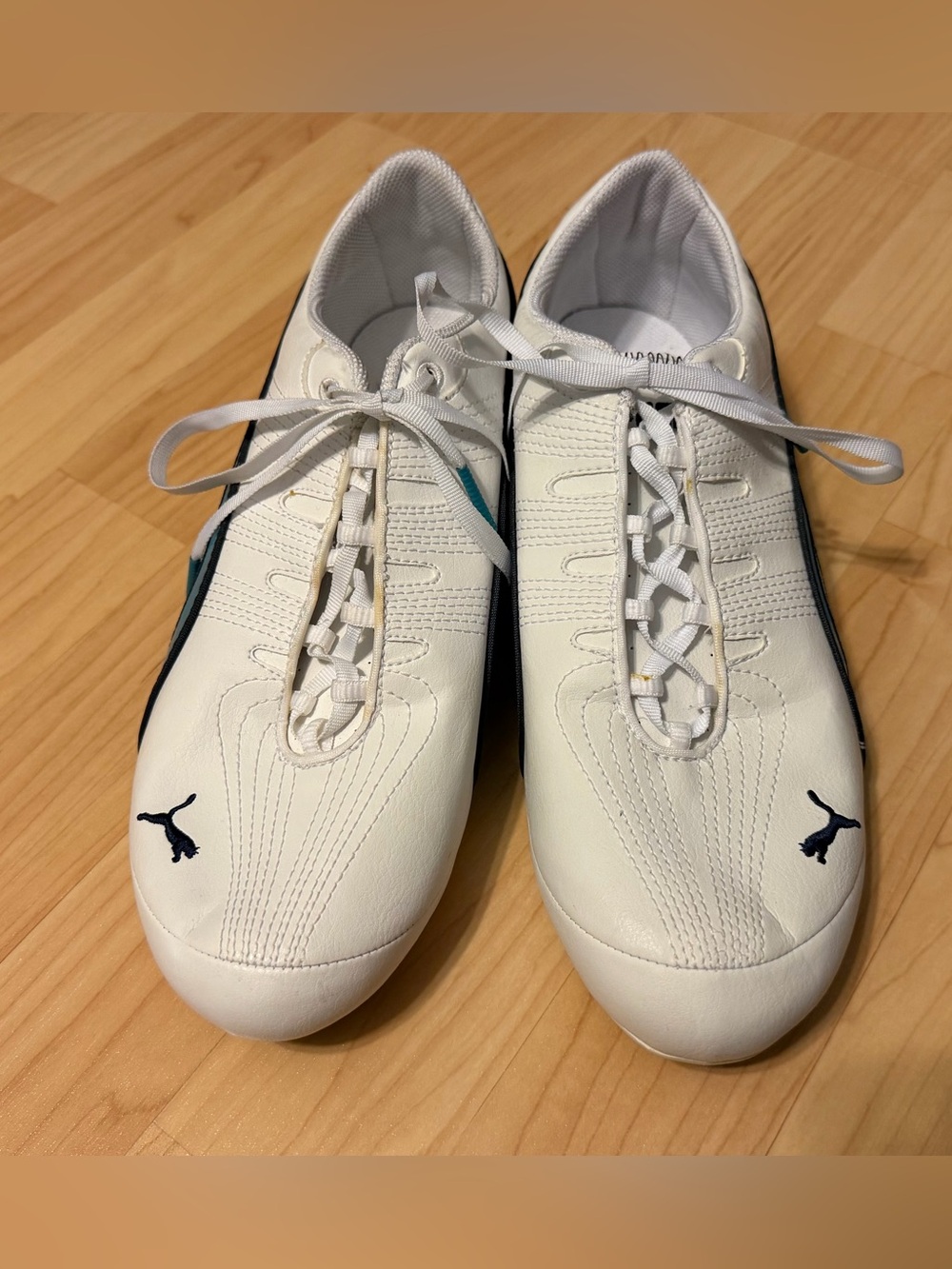 Puma White & Blue Women's Shoes Sport Kicks Casual Sneakers Size 10 NWOT - Picture 2 of 9